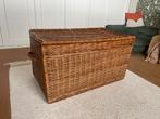 Rieten mand groot opbergmand, Huis en Inrichting, Woonaccessoires | Kisten, Ophalen, 50 tot 100 cm, Zo goed als nieuw, Minder dan 50 cm
