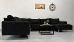 U-Bank Zwart - Direct leverbaar, Huis en Inrichting, Banken | Bankstellen, Hoekbank, 300 cm of meer, Ophalen of Verzenden, Zo goed als nieuw
