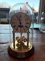 Vintage Junghans Quartz Tafelklok met plastic Stolp, Ophalen of Verzenden, Staande klok