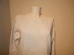 Acne Studios witte sweater basic rits zijkant met merk lip M, Maat 38/40 (M), Verzenden, Wit, Acne