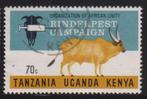 Uganda-Kenya-Tanzania Veeteelt Campagne tegen Runderpest, Ophalen of Verzenden, Gestempeld, Dier of Natuur