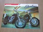 Honda VT 600 C / VT 1100 C Shadow brochure folder 1989 ?, Motoren, Handleidingen en Instructieboekjes, Ophalen of Verzenden, Honda