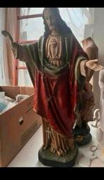 Onze Lieve Heer , Heilig Hart Beeld, 85 cm hoog, Antiek en Kunst, Antiek | Religie, Ophalen