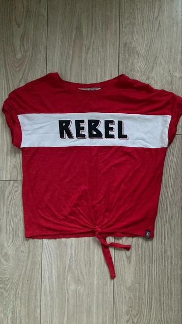 Rood t-shirt Rebel print merk Cars jeans 158