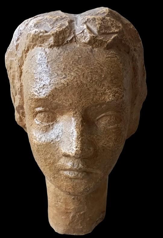 ANDINE hoofd. handgemaakt., Antiek en Kunst, Kunst | Beelden en Houtsnijwerken, Ophalen of Verzenden