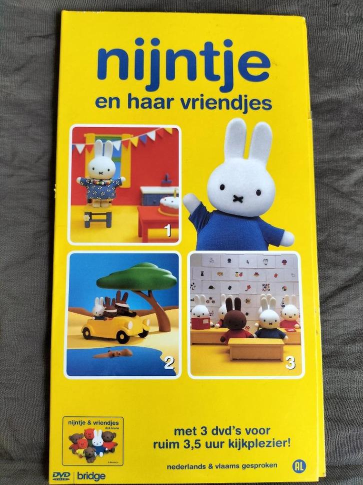 nijntje en haar vriendjes ( 3 DVD's), Cd's en Dvd's, Dvd's | Kinderen en Jeugd, Zo goed als nieuw, Tv fictie, Alle leeftijden