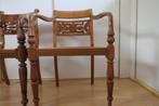 koloniale stoelen, Ophalen, Gebruikt, Twee, Bruin