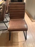 Goossens Leren Eetkamerstoelen - Goed Onderhouden, Gebruikt, Bruin, Leer, Ophalen of Verzenden