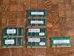 7x DDR & DDR2 SODIMM laptop geheugen, Computers en Software, RAM geheugen, Ophalen of Verzenden, Gebruikt, DDR2, Laptop