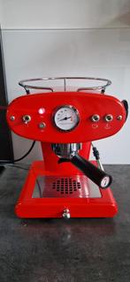 Francis Francis X1 Espressoapparaat - Rood, Gebruikt, Espresso apparaat, Gemalen koffie, Ophalen of Verzenden