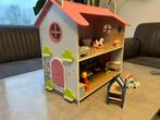 Houten poppenhuis, Verzamelen, Poppenhuizen en Toebehoren, Ophalen, Gebruikt, Poppenhuis