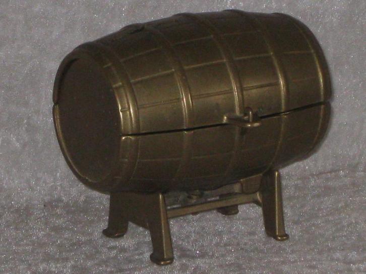 Whisky Barrel Koperen Spaarpot, Verzamelen, Spaarpotten, Overige thema's, Metaal of Blik, Ophalen