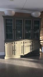 4 deurs Buffetkast kleur taupe, Huis en Inrichting, Kasten | Buffetkasten, Ophalen, Gebruikt, 200 cm of meer, Landelijk