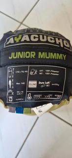 Junior Mummy slaapzak voor maximaal 140 cm lengte., Caravans en Kamperen, Ophalen, Zo goed als nieuw