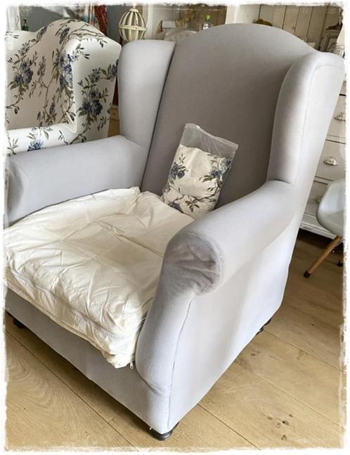 JDL Wingchairs 2 stuks ivm.nieuw bankstel plus 2 sets hoezen, Huis en Inrichting, Fauteuils, Zo goed als nieuw, Hout, 50 tot 75 cm