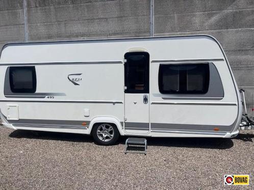 Fendt 495 SF Opal Luifel mover fietsenrek, Caravans en Kamperen, Caravans, Bedrijf, Rondzit, Fendt, Frans bed, Overige typen, Fietsenrek