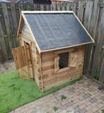 Houten speelhuisje, Ophalen, Zo goed als nieuw, Hout