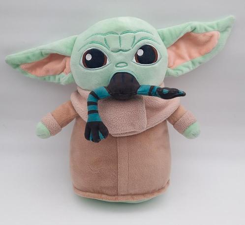 Star Wars The Mandalorian Grogu met kikker knuffel ca. 32cm, Verzamelen, Star Wars, Zo goed als nieuw, Actiefiguurtje, Ophalen of Verzenden