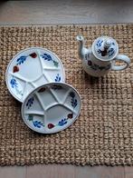 Boerenbont Koffiepot & Gourmet borden, Ophalen of Verzenden, Zo goed als nieuw, Bord(en), Aardewerk