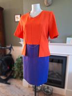 Caroline Biss schitterende oranje paarse jurk 38 M Gratis V., Maat 38/40 (M), Verzenden, Oranje, Zo goed als nieuw