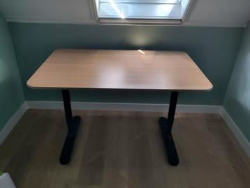 Bekant bureau Ikea 120x80 zwart - afbeelding 1