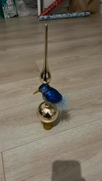 Kerstboom piek vogel met veren van glas, Ophalen, Zo goed als nieuw