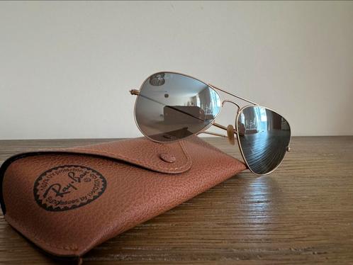 Ray-Ban Aviator flash mirror polarised, Sieraden, Tassen en Uiterlijk, Zonnebrillen en Brillen | Heren, Zo goed als nieuw, Zonnebril