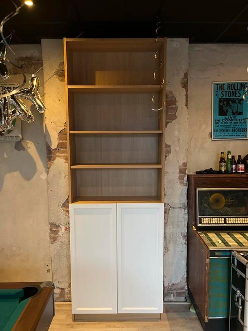 Billy Boekenkast met Deurtjes, Huis en Inrichting, Kasten | Boekenkasten, Zo goed als nieuw, 50 tot 100 cm, 200 cm of meer, 25 tot 50 cm