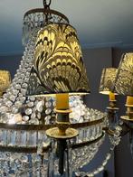 Antieke Franse Kroonluchter - Veel Licht!, Huis en Inrichting, Ophalen, Gebruikt, Glas