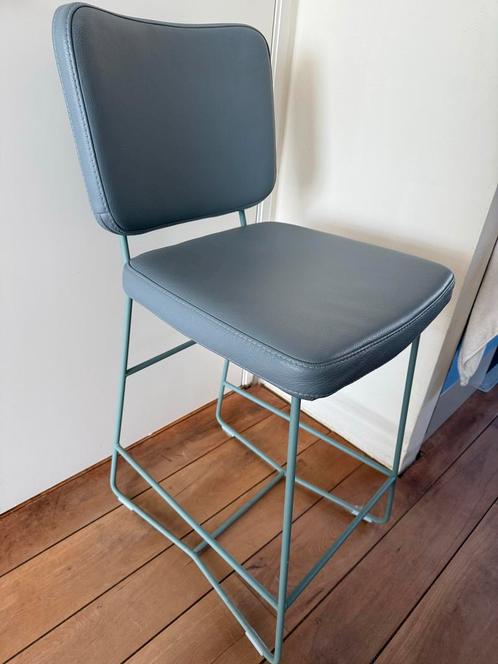 Bert Plantagie Kiko Barkrukken - Set van 4, Huis en Inrichting, Barkrukken, Zo goed als nieuw, 60 tot 90 cm, Leer, 4 krukken, Met voetsteun