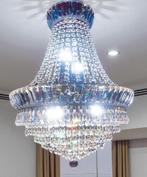 Kristallen kroonluchter swarovski zakkroonluchter zilver, Huis en Inrichting, Lampen | Kroonluchters, Ophalen of Verzenden, Zo goed als nieuw