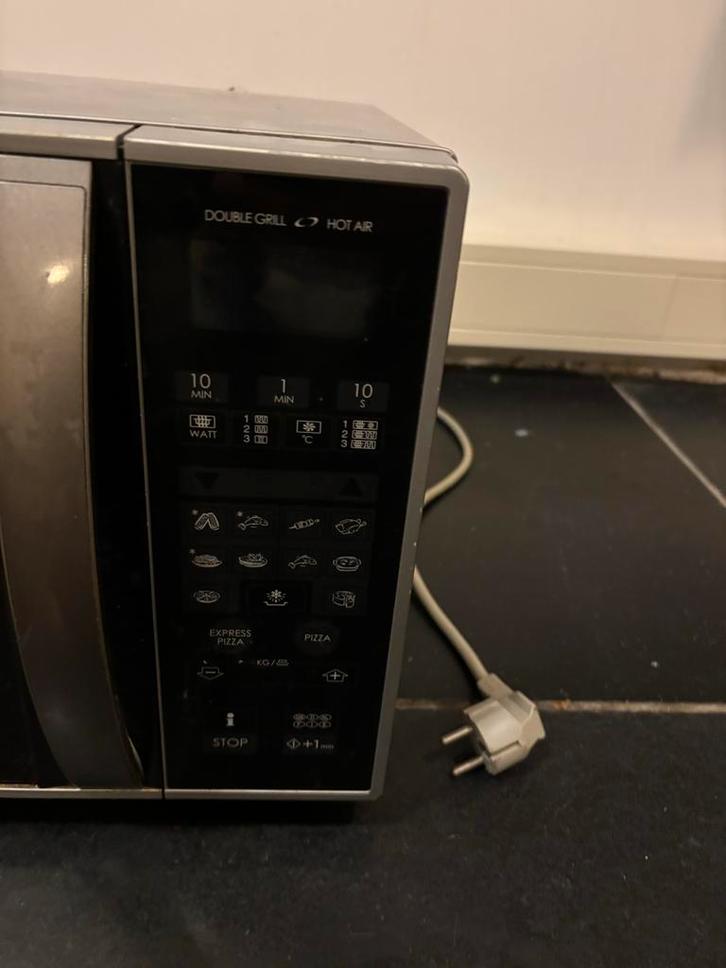 Magnetron Kombi Oven - Sharp, Witgoed en Apparatuur, Magnetrons, Gebruikt, Vrijstaand, Combimagnetron, 45 tot 60 cm, Grill, Draaiplateau