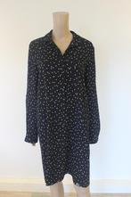 &Co Woman zwarte gestipte jurk maat L, Maat 38/40 (M), ., Zwart, Cocktailjurk