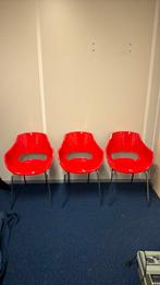 Opal design stoelen rood, Huis en Inrichting, Stoelen, Ophalen, Zo goed als nieuw, Rood, Vijf, Zes of meer stoelen