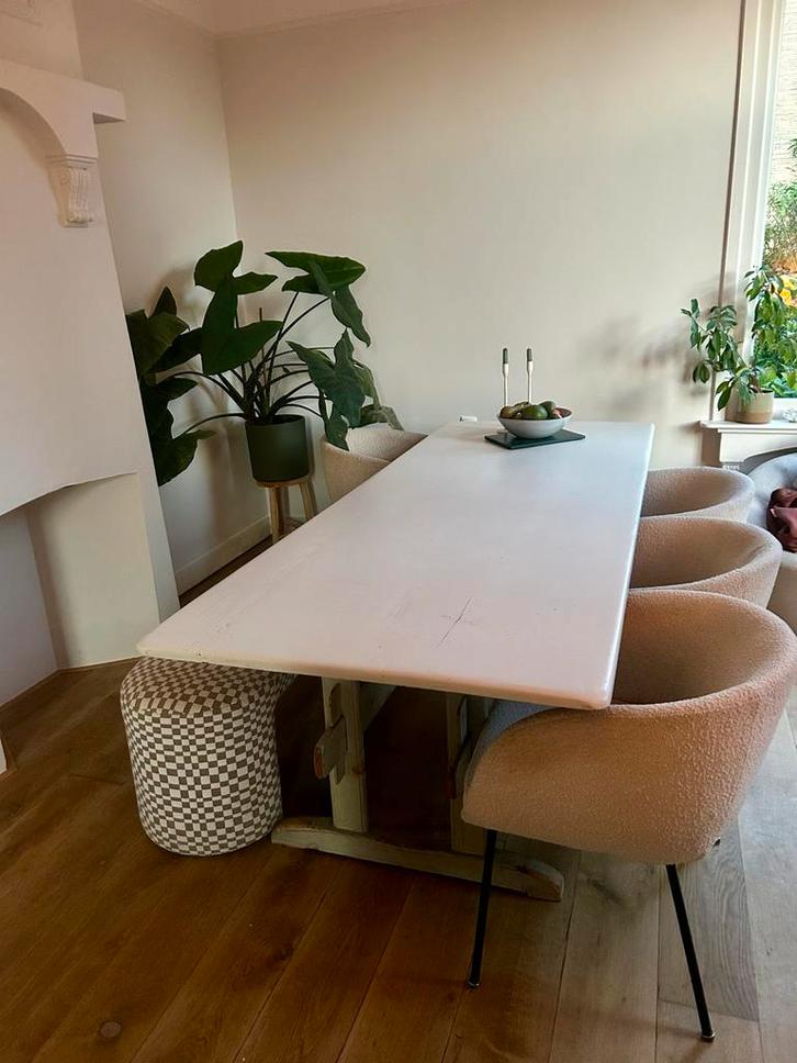 Antieke Kloostertafel - 2.60m lang!, Huis en Inrichting, Tafels | Eettafels, Gebruikt, 50 tot 100 cm, 200 cm of meer, Vijf personen of meer