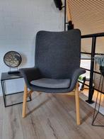 2x stoel fauteuil VEDBO, grijs, Huis en Inrichting, Fauteuils, Ophalen, Hout, 75 tot 100 cm, Zo goed als nieuw