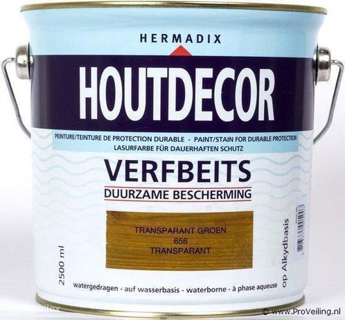 Online Veiling: Hermadix Houtdecor Verfbeits Transparant-..., Doe-het-zelf en Verbouw, Verf, Beits en Lak, Nieuw