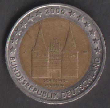 2 € munt Sleeswijk Holstein 2006 J. ADV. no.3 S.   beschikbaar voor biedingen
