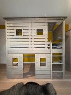 Te koop Alta Halfhoogslaper Stone Grey met kast, Ophalen, Zo goed als nieuw, Halfhoogslaper