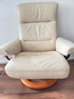 Lederen Relaxfauteuil - Echt Leer, Ophalen of Verzenden, Gebruikt, Leer, 75 tot 100 cm