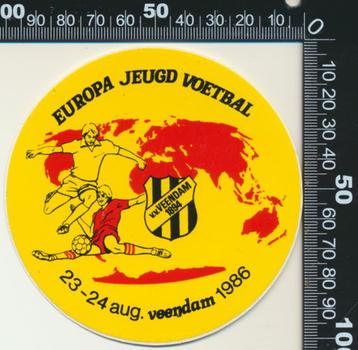 Sticker: Europa Jeugd Voetbal 1986 - Veendam beschikbaar voor biedingen