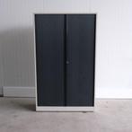 Ahrend roldeurkast, 120x45x195cm, Creme/Zwart, kast, RD86, Gebruikt, 100 tot 150 cm, -, -