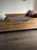 Steigerbouwers eenpersoons bed incl. Twee wandschapjes, Ophalen, 90 cm, Eenpersoons, Steigerhout