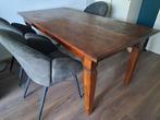 Antieke notenhouten tafel, Huis en Inrichting, Ophalen, Rechthoekig, 50 tot 100 cm