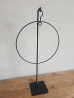 Metalen toefhouder met ring - standaard met haak  - ring, Huis en Inrichting, Ophalen of Verzenden, Nieuw