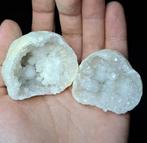 Geode set edelsteen Bergkristal bol edelstenen verzameling, Verzamelen, Mineralen en Fossielen, Ophalen of Verzenden