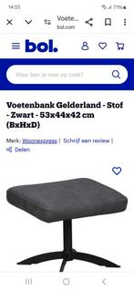 Te koop voetenbank antraciet, Ophalen, Zo goed als nieuw, Rechthoekig
