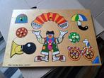 Houten puzzel clown, 2 tot 4 jaar, Gebruikt, Ophalen of Verzenden, Van hout