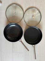 Royal van Kempen & Begeer hapjespan + wok, Huis en Inrichting, Keuken | Potten en Pannen, Ophalen, Gebruikt, Rvs, Koekenpan of Braadpan