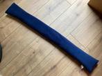 Tochtrol windstopper d.blauwe fluweelstof lengte 92cm., Ophalen of Verzenden, Zo goed als nieuw, Binnen